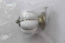 Pack of 10 Pumpkin Round Ceramic Gold White Drawer Cabinet Knob Pulls
