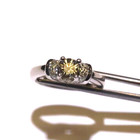 GIA 14k white gold 1.29ct VS2 M diamond round engagement ring Natural 5.6g 6 — photo 2