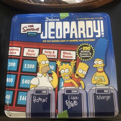 The Simpsons Edition Jeopardy Pressman 2004 100% Complete