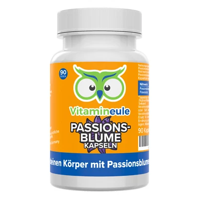 Passionsblume Kapseln mit 500 mg Extrakt (10:1) - vegan - Vitamineule - Bild 1 von 4