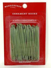 Wondershop - 2.5 in Green Ornament Hooks 100 Count