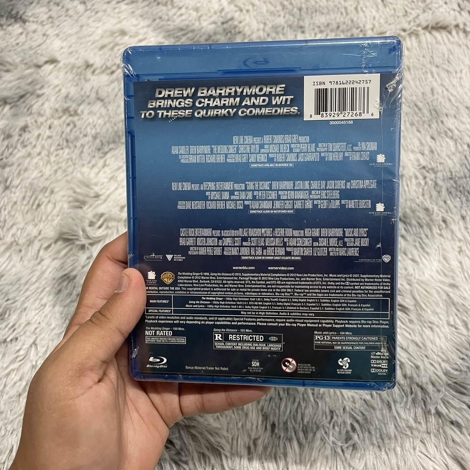 The Wedding Singer / Going The Distance / Music & Lyrics - Blu Ray ...