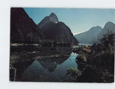 Postcard Mitre Peak Milford Sound New Zealand