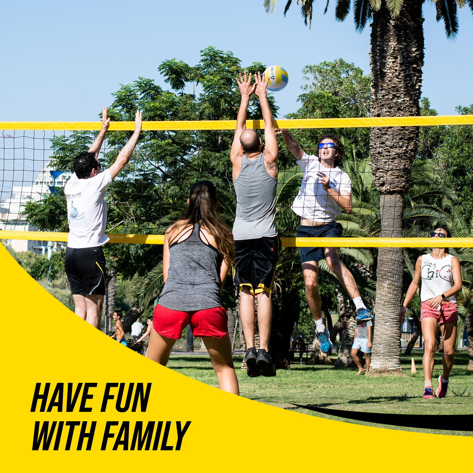 32ft x 3 ft Professional Outdoor Volleyball Net Set with Adjustable Height Poles