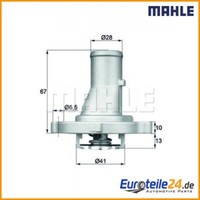 Thermostat, KüHlmittel Behr Mahle TI6887D FüR Fiat Panda