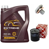 MotoröL Set 5W-40 5 Liter + ÖLfilter + Schraube FüR Citroen Xsara Peugeot 307