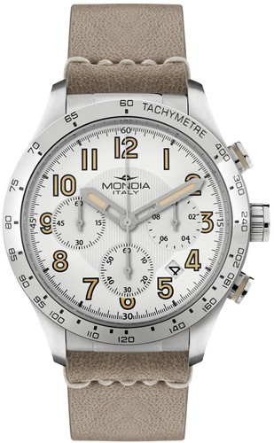 Reloj Hombre MONDIA INTREPIDO CHRONO MI757-1CP de Cuero Marr?n | eBay