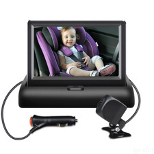 4.3'' Car HD Baby Monitor Rear View Camera Cigarette Lighter Safety Driving Kit