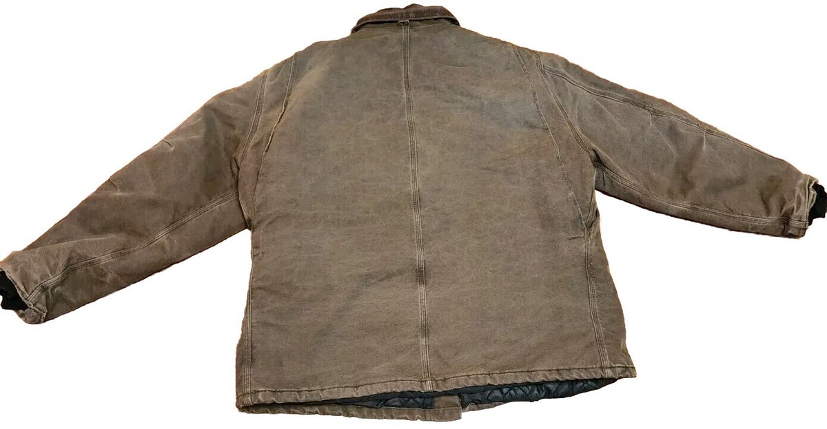 古着　Carhatt wip 2xl CARHARTT Jacket Men's XXL 2XL Brown Canvas USA MADE Vintage