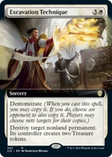x1 Excavation Technique - Extended Art R MTG Commander 2021 M/NM, English