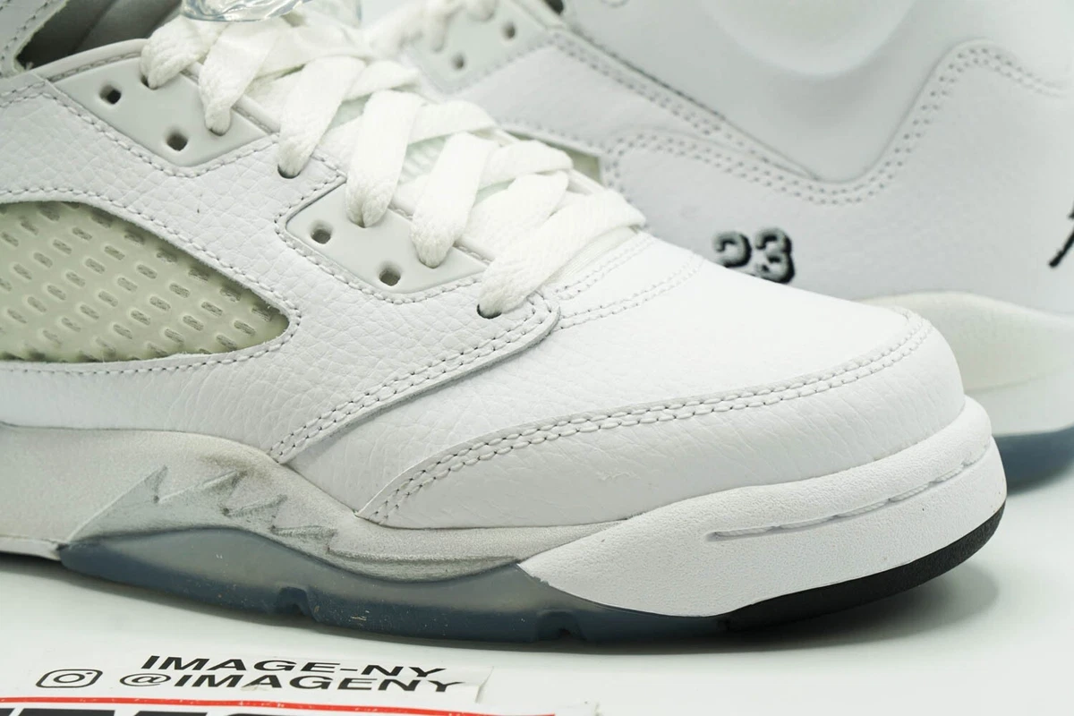 Jordan retro 5 silver cheap metallic
