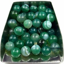 Wholesale 500pcs Lot Natural Green Agate Stone Round Spacer Loose Beads 8mm DIY