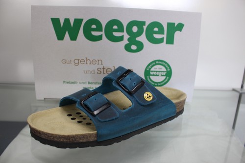 Weeger ESD-antistatik-Pantolette Kork Arbeitsschuhe Beruf Leder Unisex 44111 - Bild 12 von 34