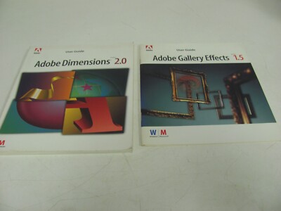ADOBE Dimensions 2.0 & ADOBE Gallery Effects 1.5 - Vintage User Guides