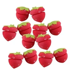 18PCS Hair Curler Sponge Sponge Hair Styling Tools Strawberry Hair Curlers