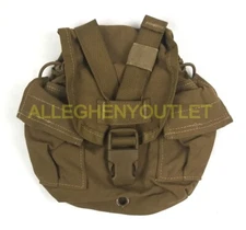USGI MOLLE II Coyote 1 QT Canteen GP Pouch 8465-01-532-2303 USMC VGC / EXC