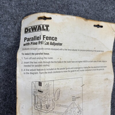 DEWALT DW624 DW625 & TREND ROUTER PARALLEL FENCE & MICRO ADJUSTER ASSEMBLY