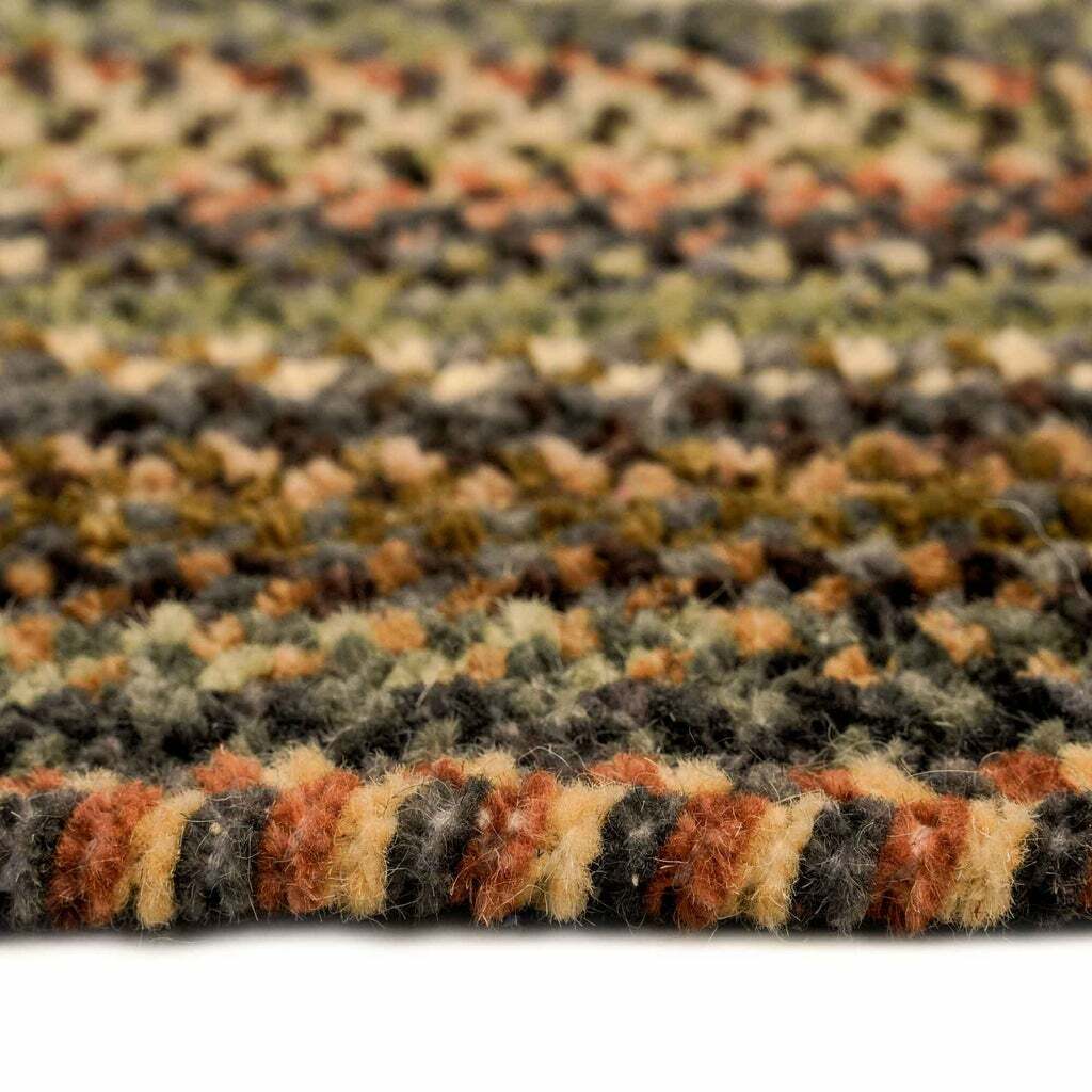 Capel Rugs Eaton Wool Soft Chenille Braided Casual Country Oval Rug New