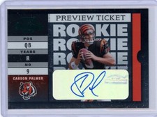 2003 Playoff Contenders Preview Ticket Rookie Autograph #126 Carson Palmer /25