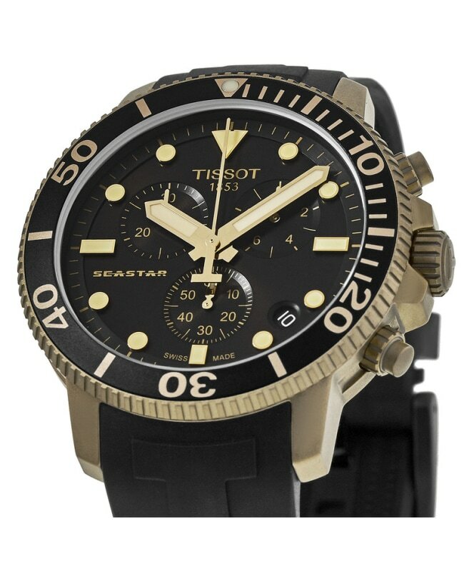 Buy New Tissot Seastar 1000 Chronograph Black Dial Men's Watch  T120.417.37.051.01 Online in Italy. 353020247624