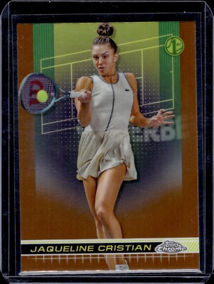 2024 Topps Chrome Tennis #144 JAQUELINE CRISTIAN Clay Court Refractor SP 1st