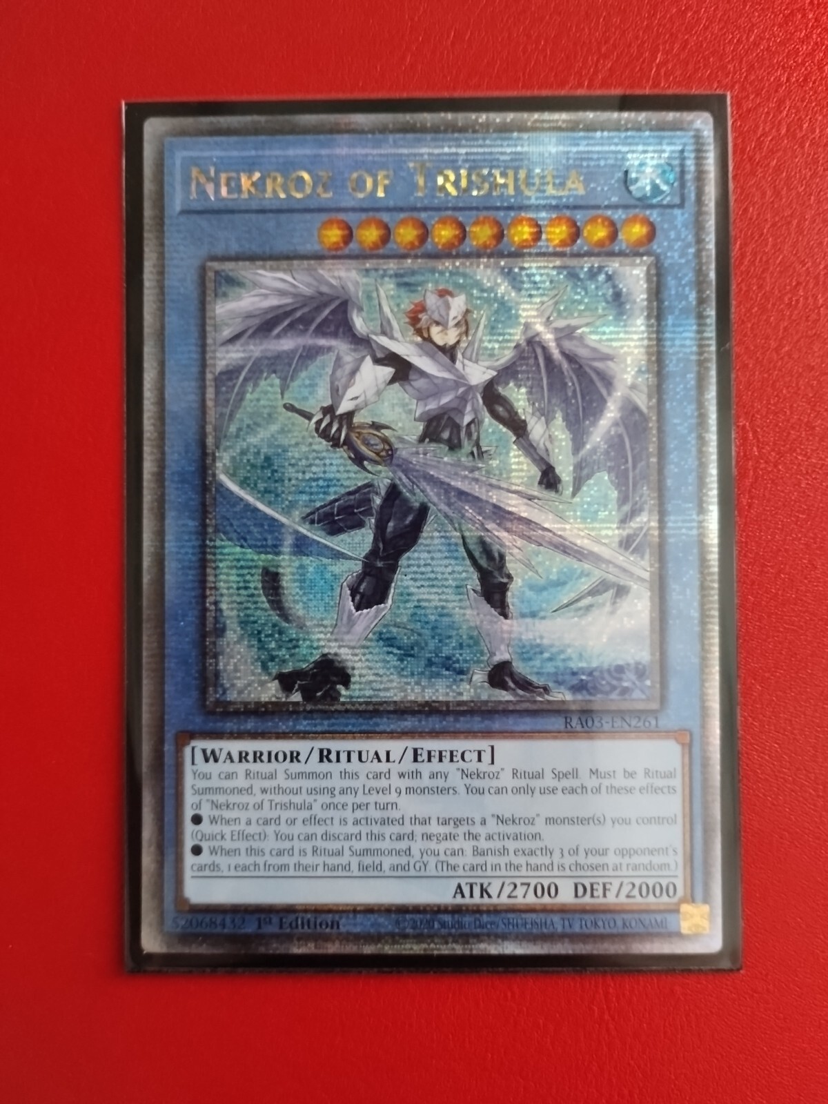Yugioh Nekroz of Trishula (Quarter Century Secret Rare) RA03-EN261