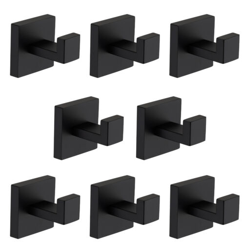 8 Pack Wall-Mounted Stainless Steel Bathroom Towel Hooks/Coat Hooks Bathroom Bed