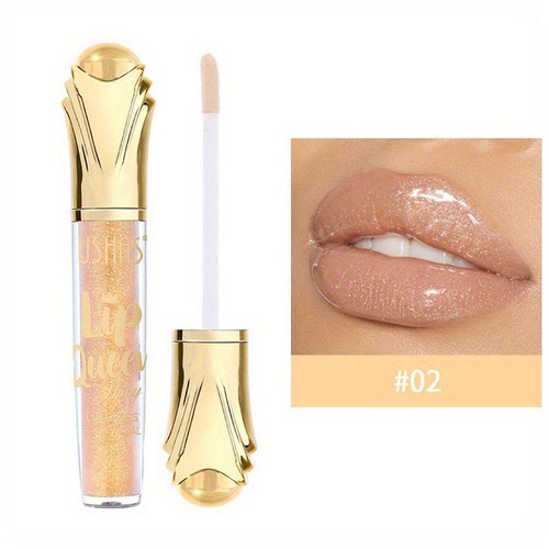 USHAS Hot Matte Scepter Beauty Lip Gloss Gilt Glitter Long-lasting Moa3d8 GTR8 - Picture 10 of 18