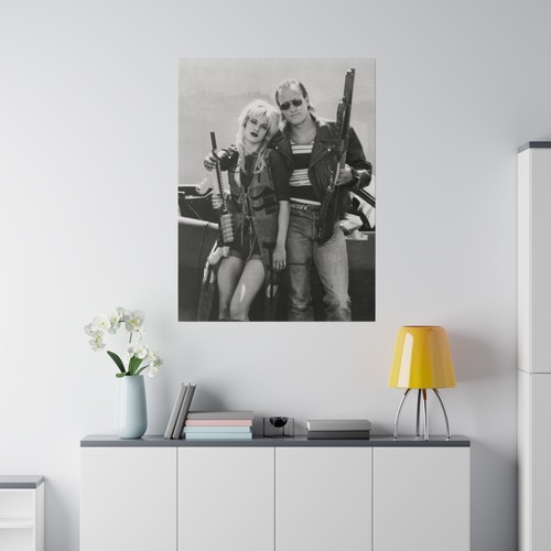 Natural Born Killers Mickey And Mallory B/W Custom Canvas Wall Print - Picture 17 of 17