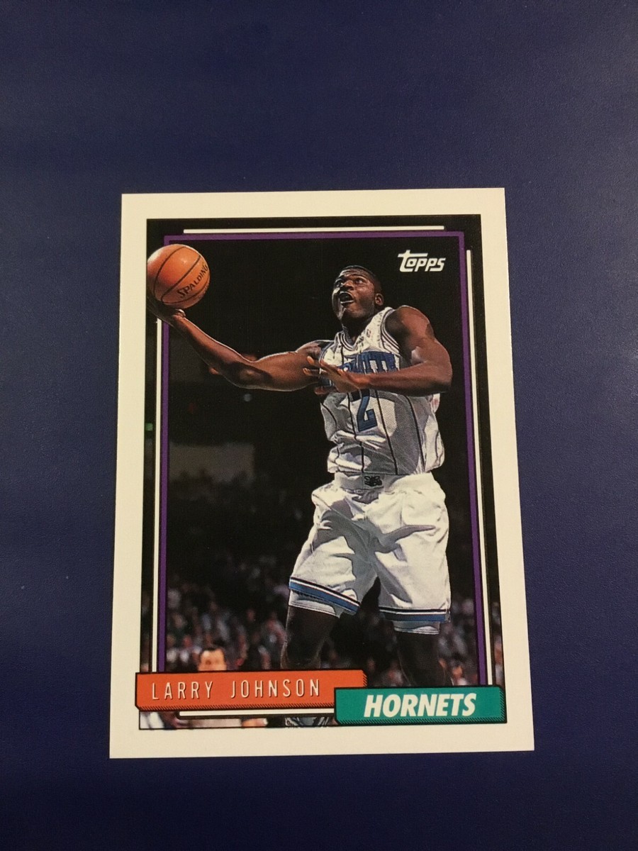 1992-1993 Topps # 283 LARRY JOHNSON Charlotte Hornets Great Card 