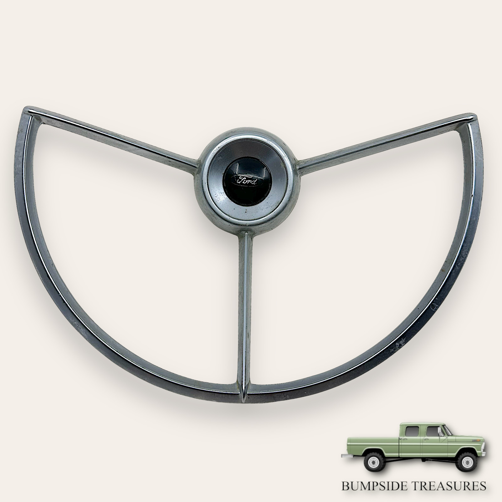 19671970 Ford F100 F250 Truck Steering Wheel Horn Ring Custom Ranger