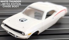 Plymouth HEMI CUDA White Pearl JL TJet HO SlotCar BODY for AURORA autoworld DASH
