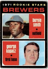 1971 Topps #204 Brewers Bernie Smith George Kopacz