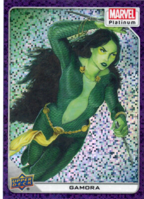 2023 Marvel Platinium PURPLE PIXELS - Gamora #39 13/35