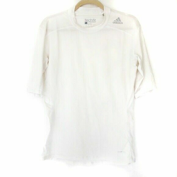 white adidas compression shirt