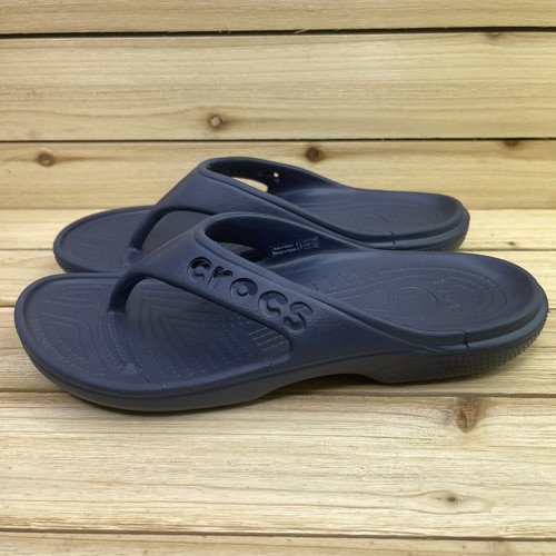 CROCS Womens Baya Flip Flops Navy 