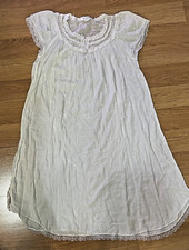 Christian Dior GORGEOUS Womens Embroidered Lace Lingerie VINTAGE Nightgown Dress