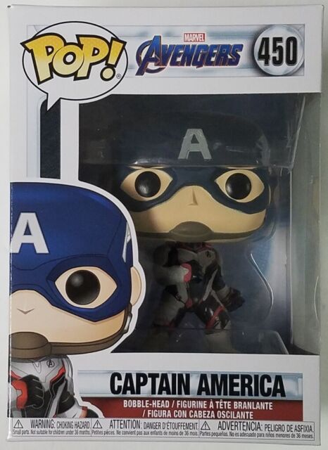Funko POP Captain America in Quantum Realm Suit #450 Avengers Endgame Figure | eBay
