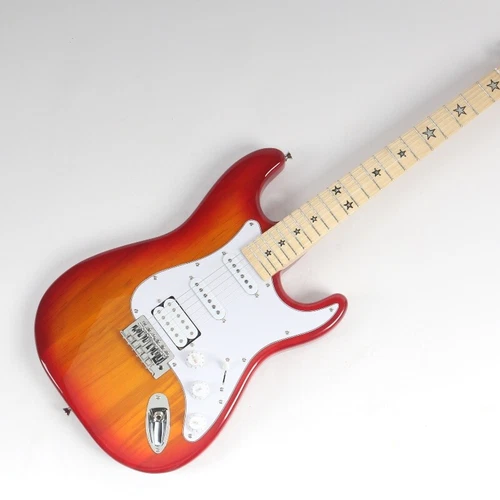 Free Shipping Honey Burst `50s ST Tremolo Electric Guitar SSH Pickups Star Inlay