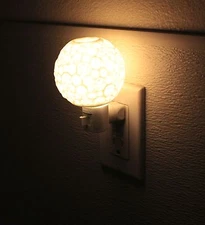 Ceramic Plug-in Night Light Home Decor Birthday Housewarming Good Sleep Safe~USA