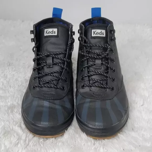 Keds Womens Scout Splash WF57265M Black Waterproof Rain Sneaker