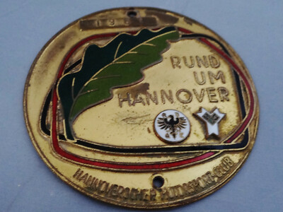 Oldtimer-Plakette Rund um Hannover 1961 ADAC Hannoverscher Automobilclub
