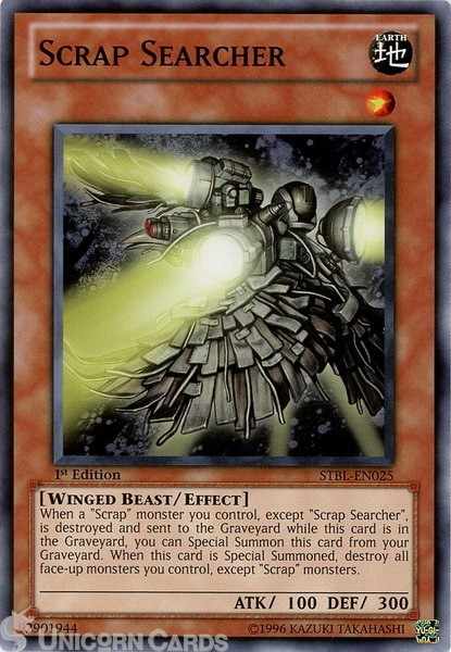 STBL-EN025 Scrap Searcher : Common 1st Edition Mint Yu-Gi-Oh! Card