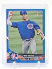 NICO HOERNER 2019 BOWMAN DRAFT BLUE /150 1ST ROOKIE PROSPECT #BD-165 CUBS Q3668