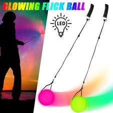 2X Led Thrown Glow Balls -Mehrfarbige Led Poi...