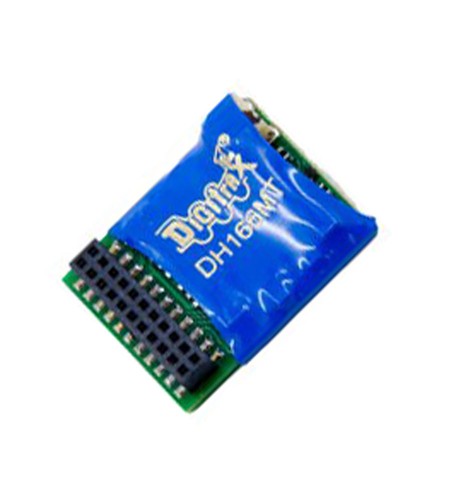 Decodificador DCC Digitrax 5093 HO DH166MT 1,5 amperios 6 funciones con MTC de 21 pines | Zustand: New