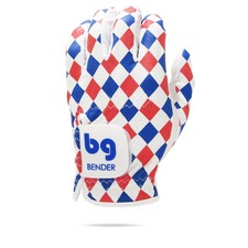 Blue  Red Mesh Team Golf Glove