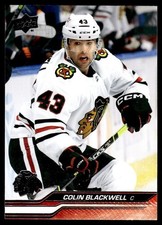 2023 Upper Deck Hockey Colin Blackwell 291 Chicago Blackhawks