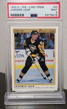 1990 O-Pee-Chee Premier Jaromir Jagr Rookie Card #50 PSA 9 Penguins. rookie card picture
