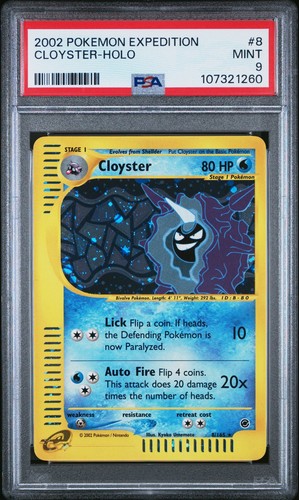 Cloyster graded PSA 9 for sale on eBay